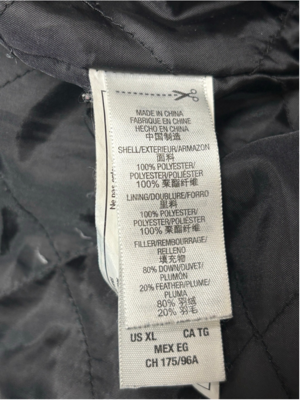 Women's Vintage Juicy Couture Y2K Black Puffer Coat with Faux Fur Hood Size XL - Picture 6 of 10